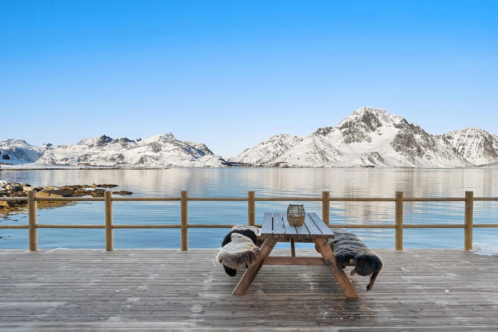 Nappstraumen Seafront Cabin, Lilleeid 68 Gravdal  المظهر الخارجي الصورة