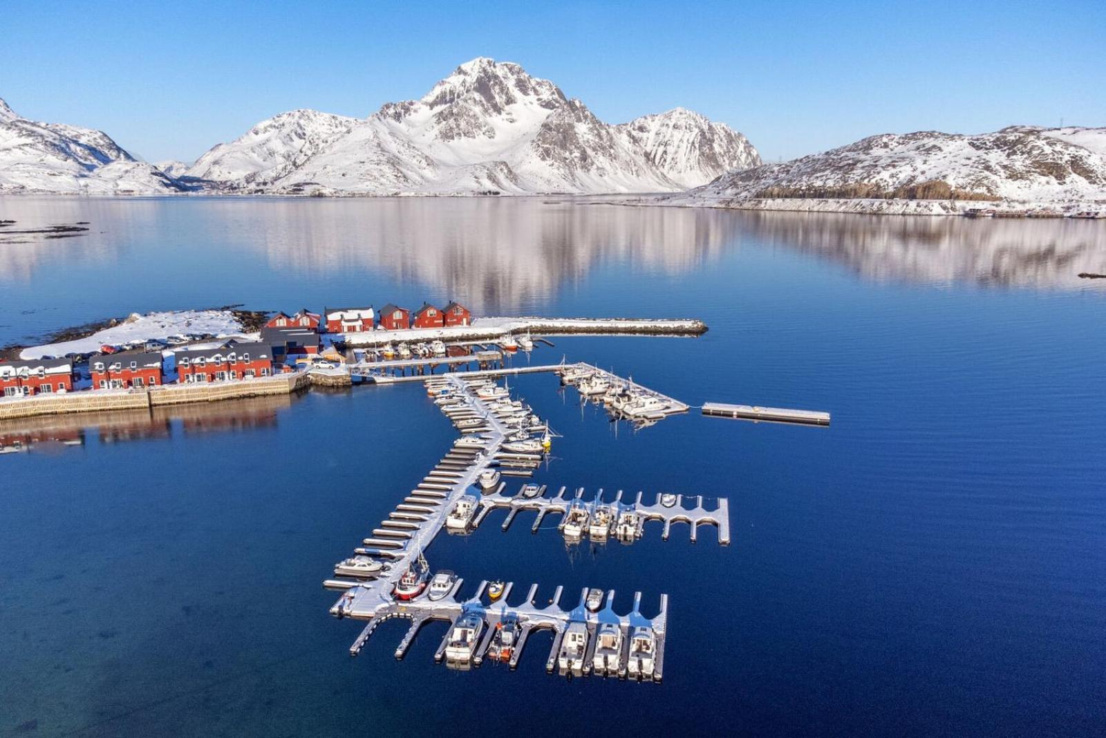 Nappstraumen Seafront Cabin, Lilleeid 68 Gravdal  المظهر الخارجي الصورة