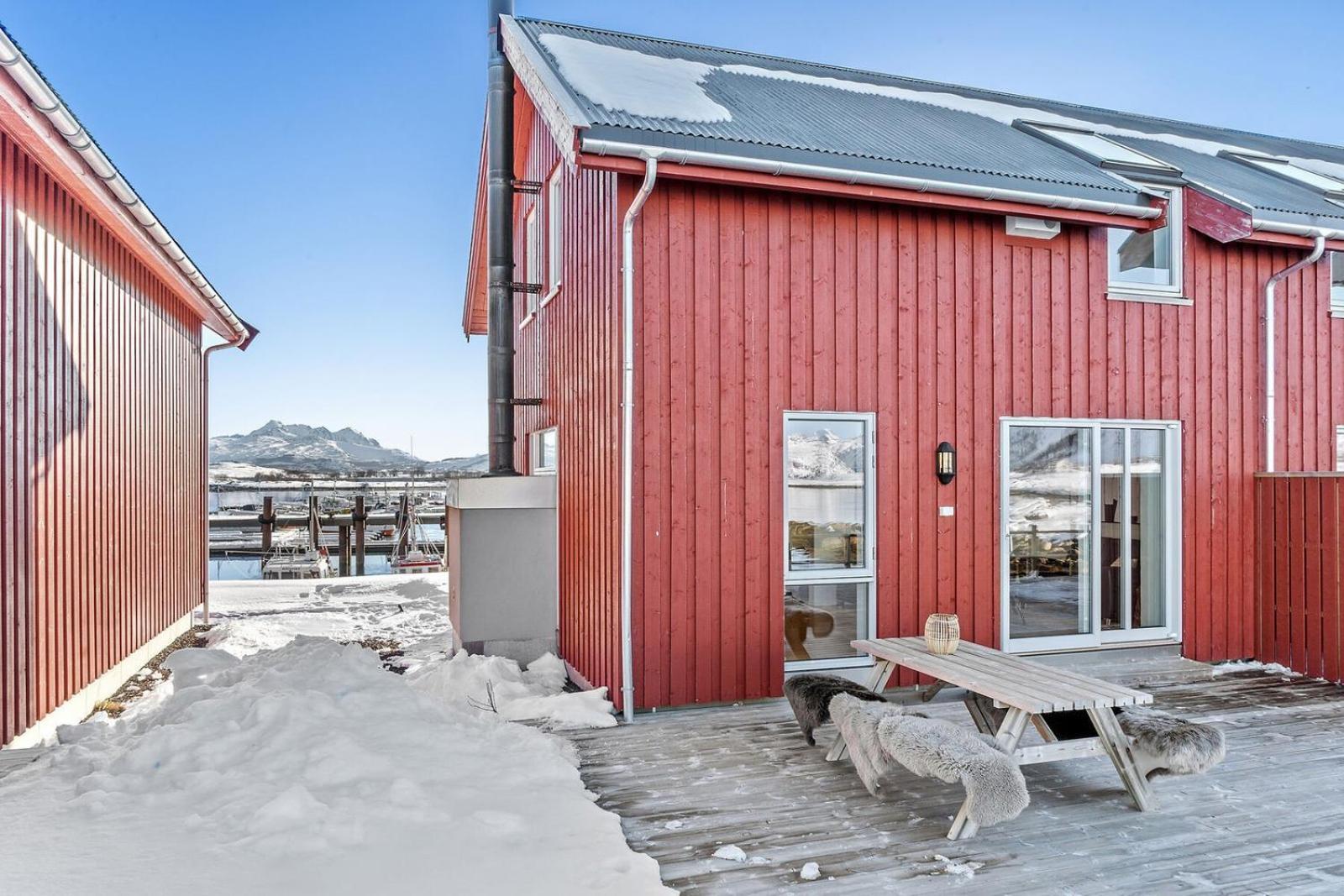 Nappstraumen Seafront Cabin, Lilleeid 68 Gravdal  المظهر الخارجي الصورة