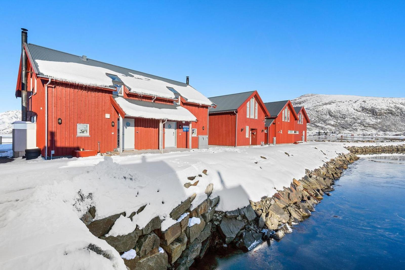 Nappstraumen Seafront Cabin, Lilleeid 68 Gravdal  المظهر الخارجي الصورة