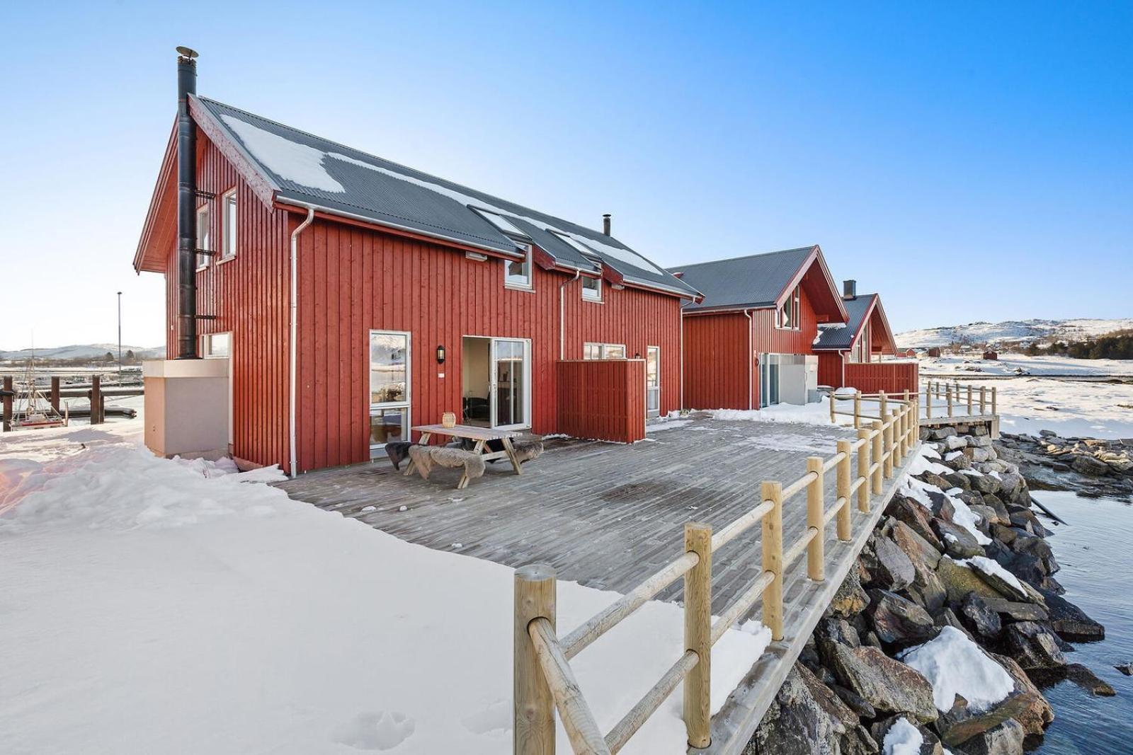 Nappstraumen Seafront Cabin, Lilleeid 68 Gravdal  المظهر الخارجي الصورة