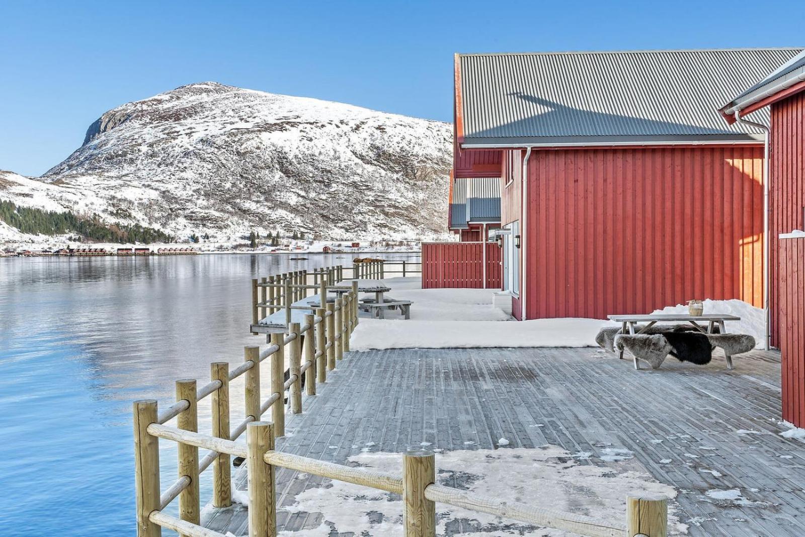 Nappstraumen Seafront Cabin, Lilleeid 68 Gravdal  المظهر الخارجي الصورة