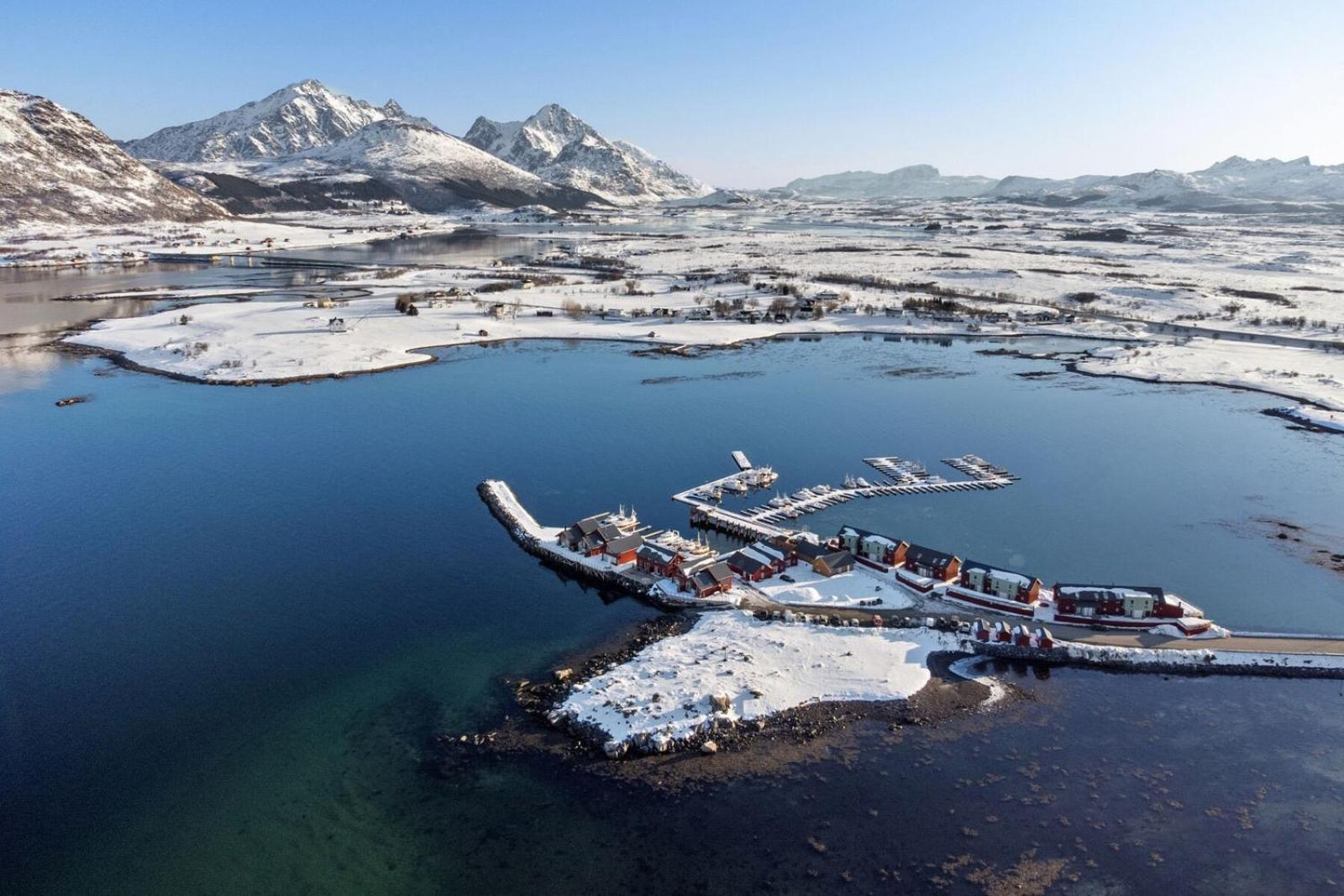 Nappstraumen Seafront Cabin, Lilleeid 68 Gravdal  المظهر الخارجي الصورة