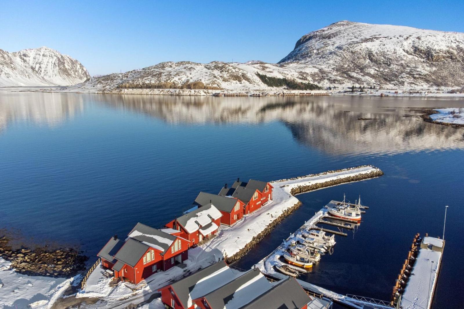 Nappstraumen Seafront Cabin, Lilleeid 68 Gravdal  المظهر الخارجي الصورة