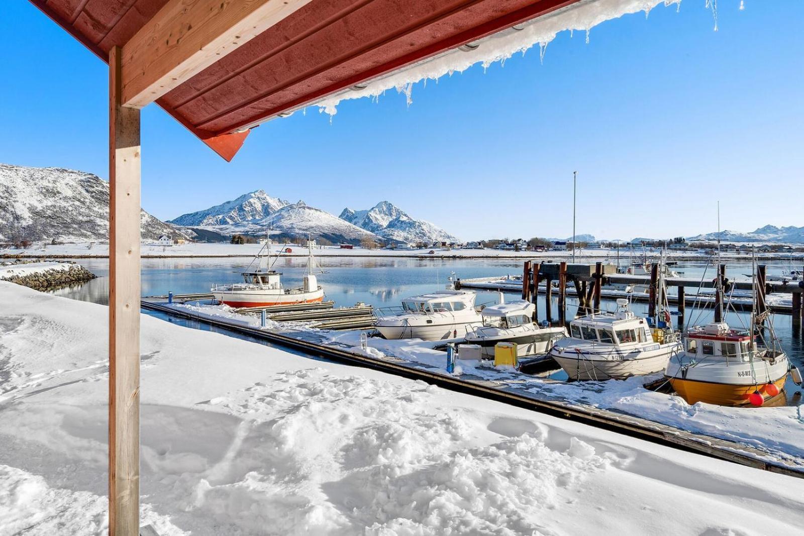Nappstraumen Seafront Cabin, Lilleeid 68 Gravdal  المظهر الخارجي الصورة