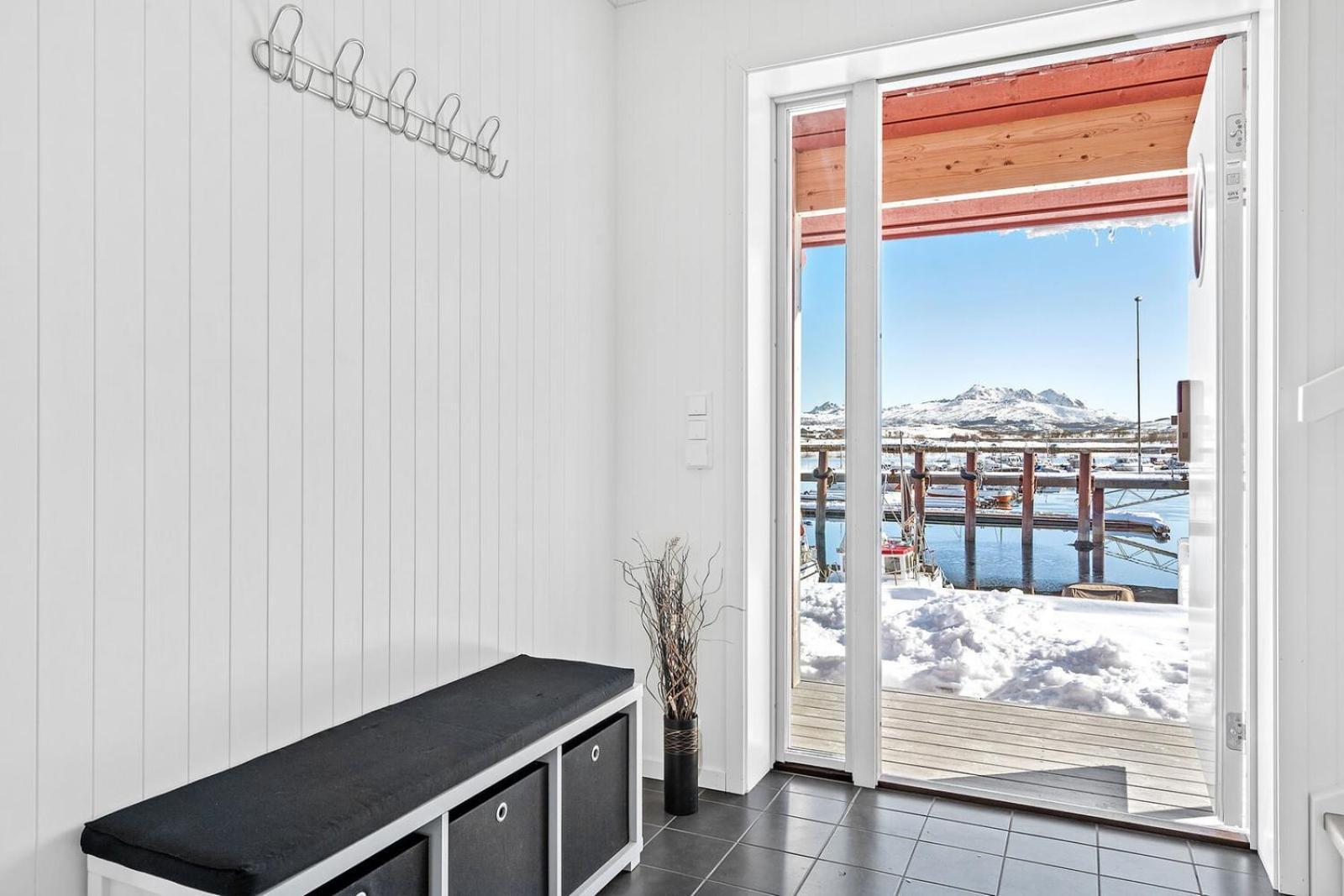 Nappstraumen Seafront Cabin, Lilleeid 68 Gravdal  المظهر الخارجي الصورة